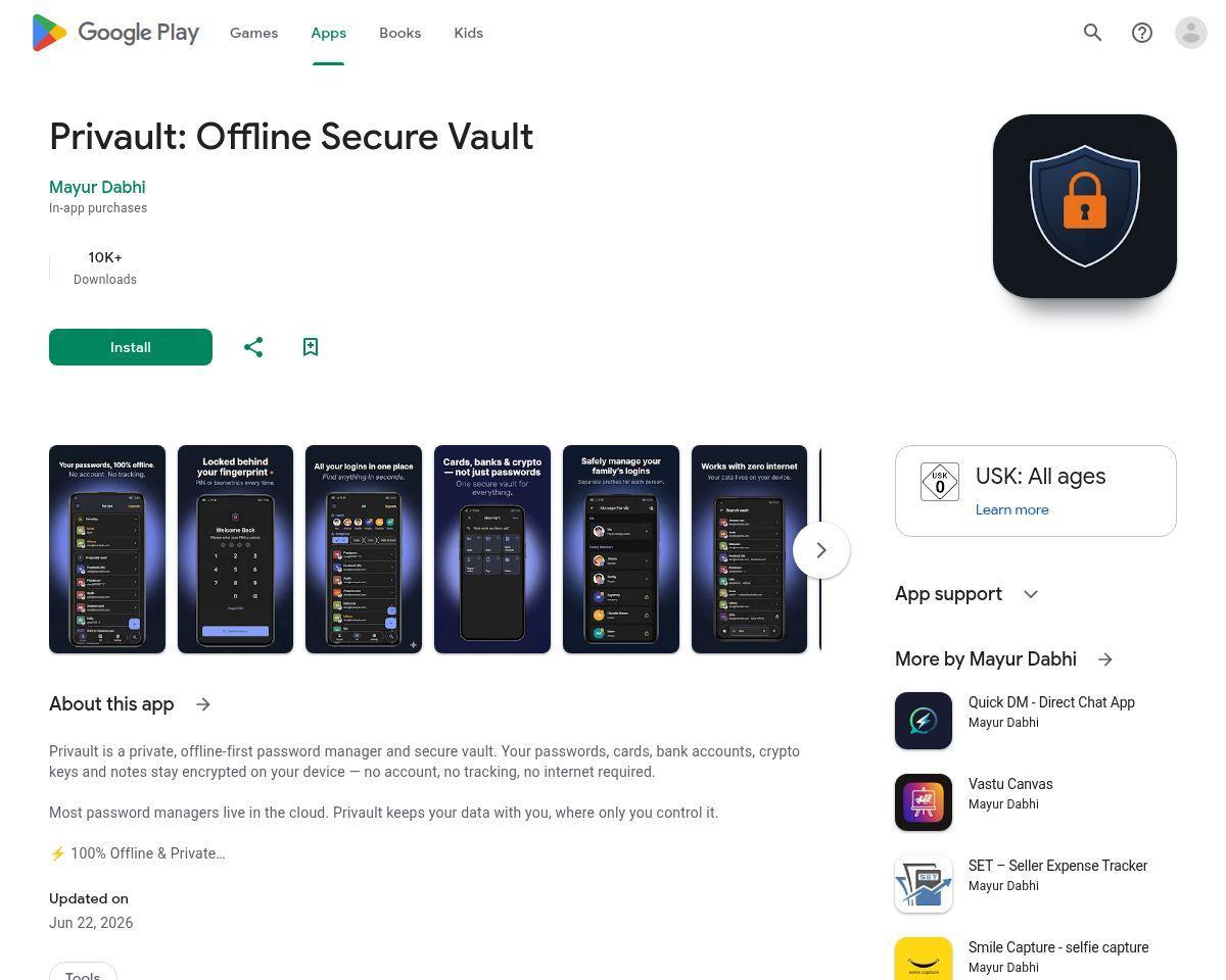 https://play.google.com/store/apps/details?id=com.mayur.keepsafe