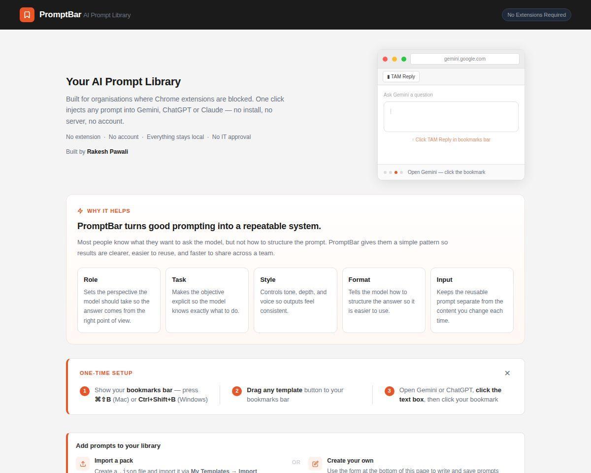 PromptBar