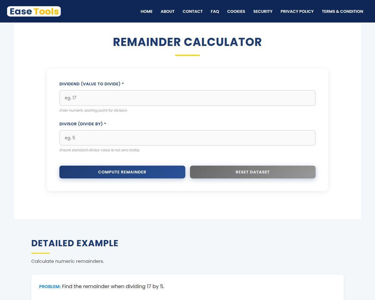 https://geteasetools.com/remainder-calculator/