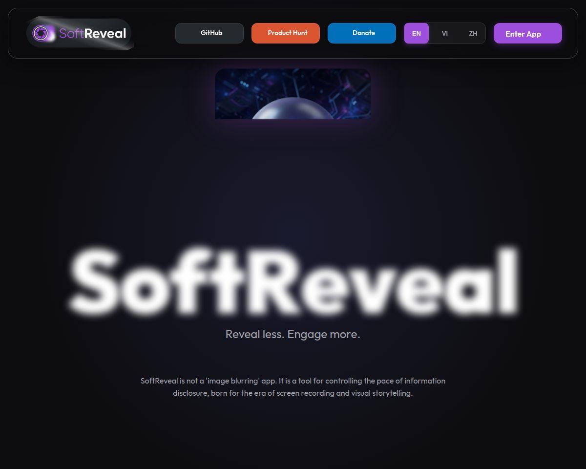 SoftReveal — Reveal less. Engage more.
