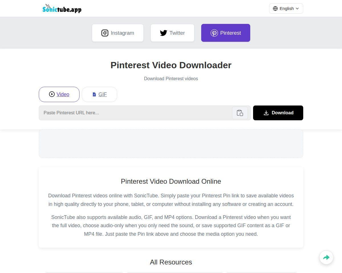 https://sonictube.app/pinterest