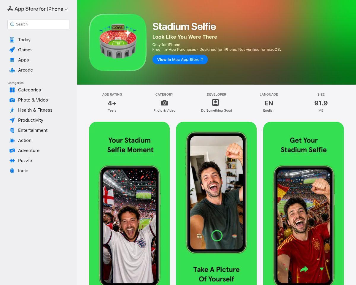 https://apps.apple.com/us/app/stadium-selfie/id6776387163?at=1000l6eA