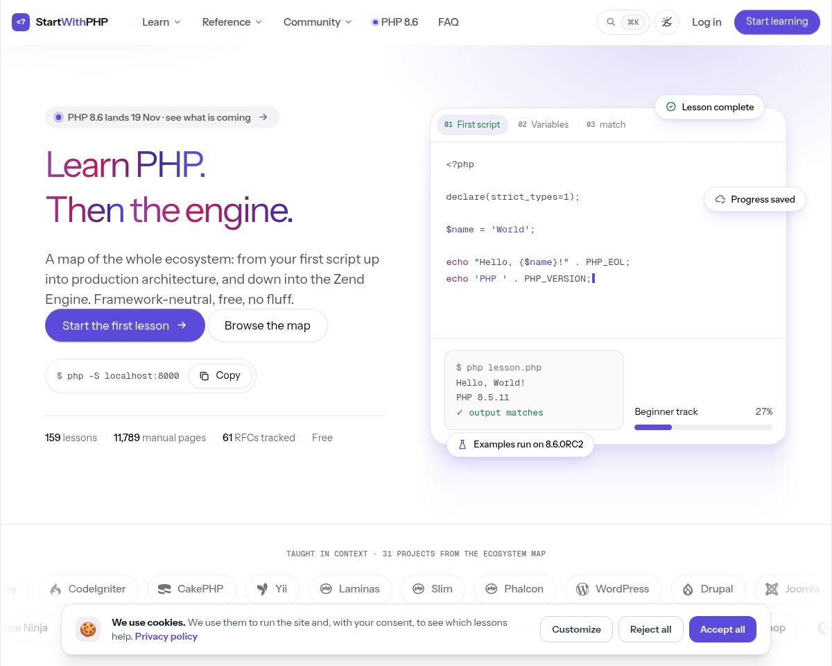 StartWithPHP Screenshot