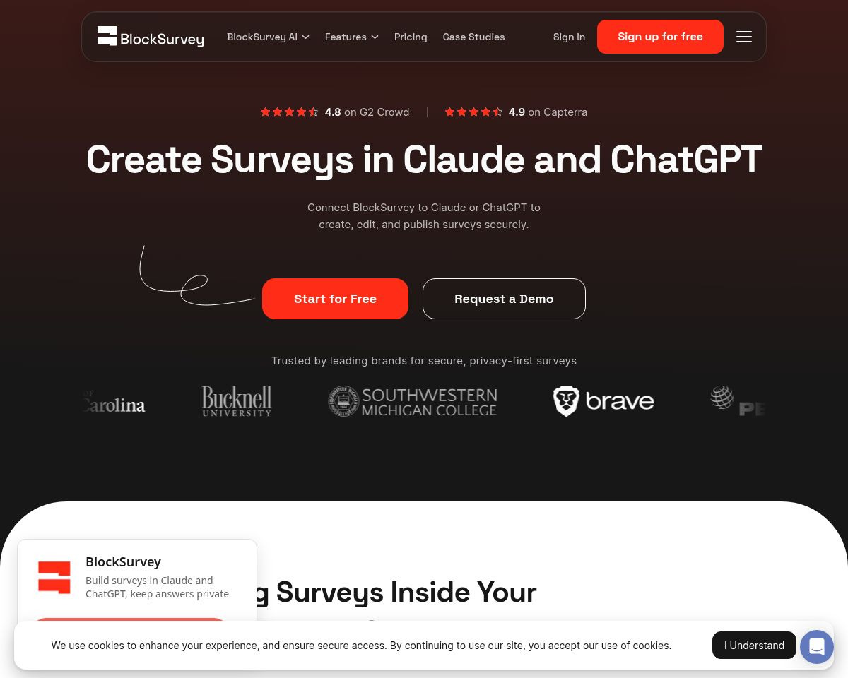 Surveys in Claude and ChatGPT