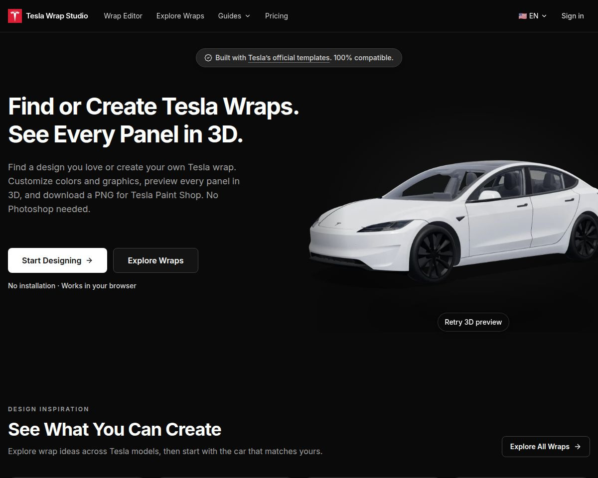 Tesla Wrap Studio