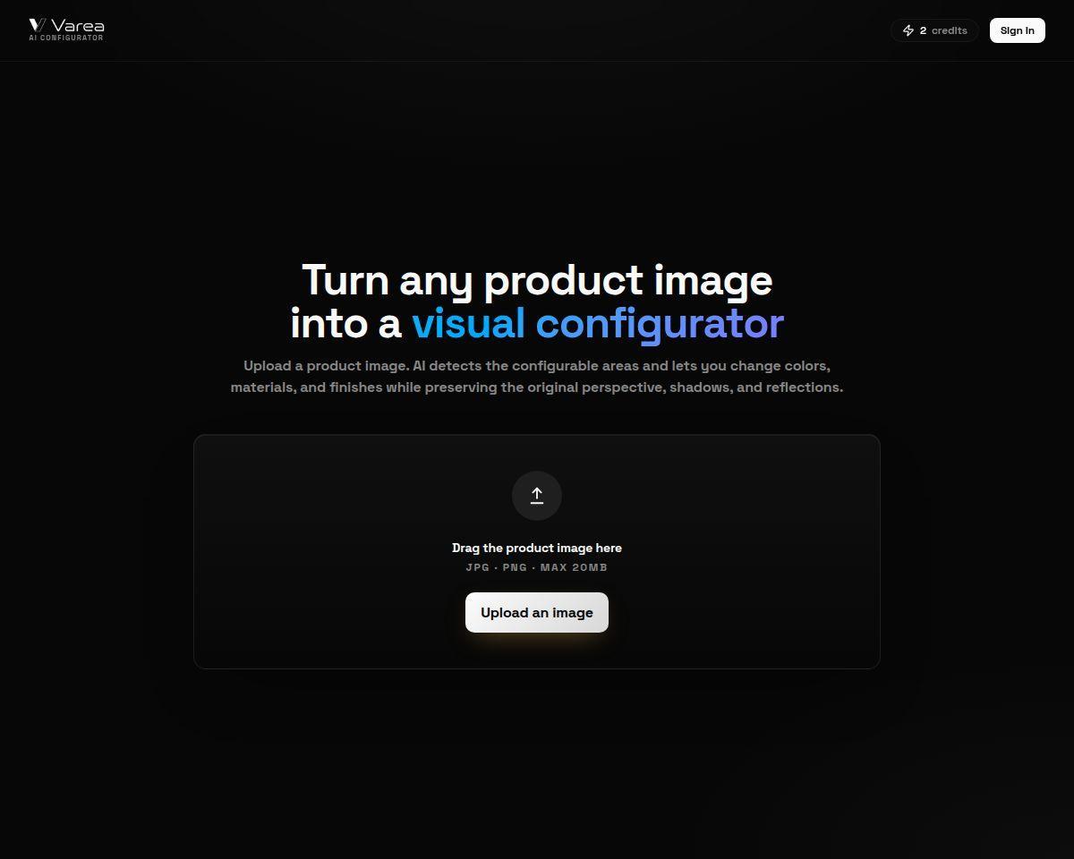 varea | from image to configurator