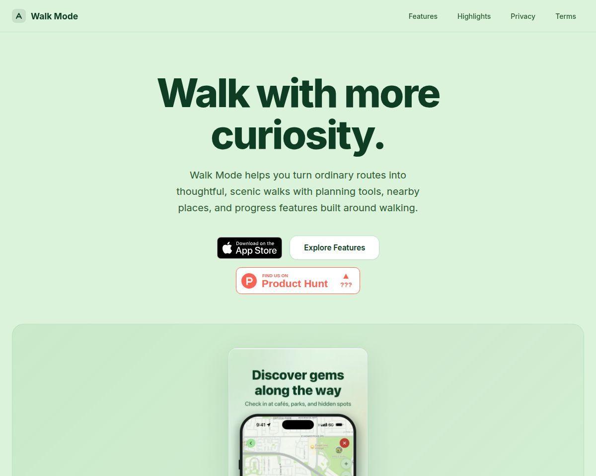 https://walkmodeapp.com/