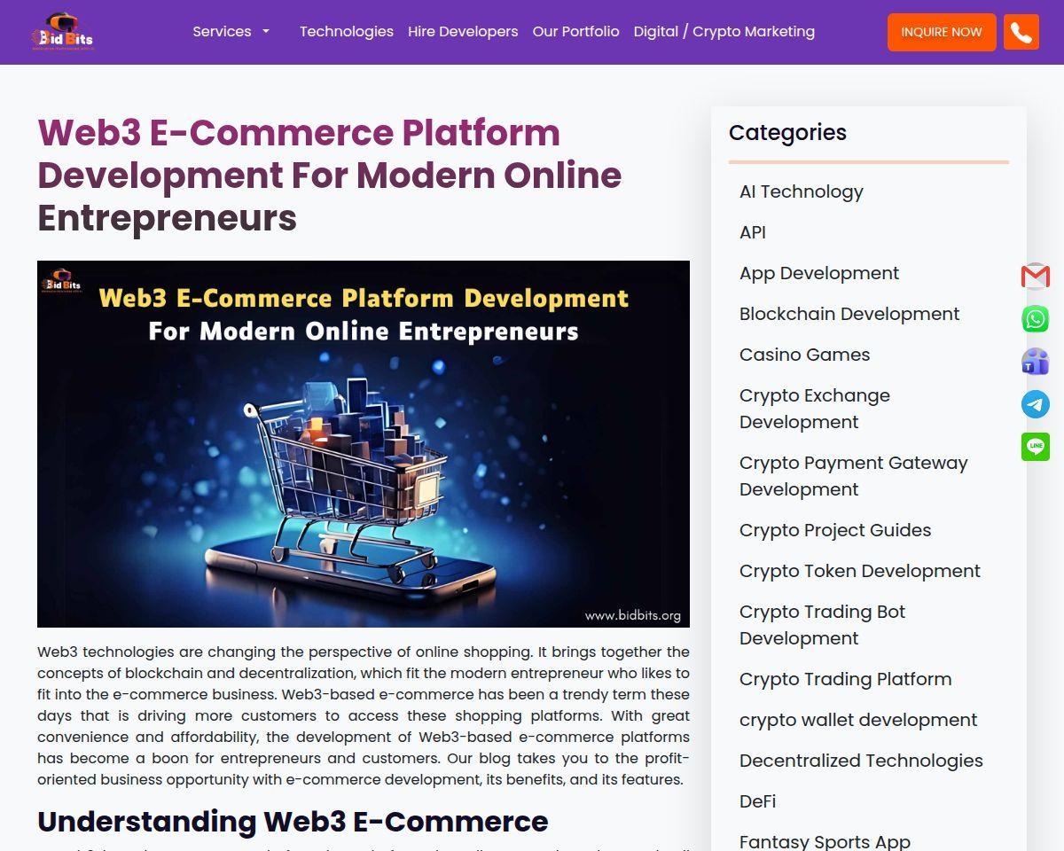 Web3 E-Commerce Platform Screenshot