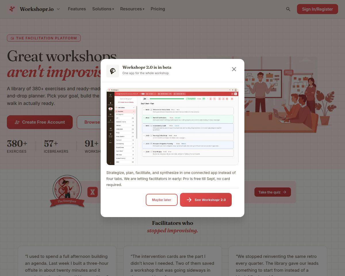 Workshopr.io -The Facilitation Platform