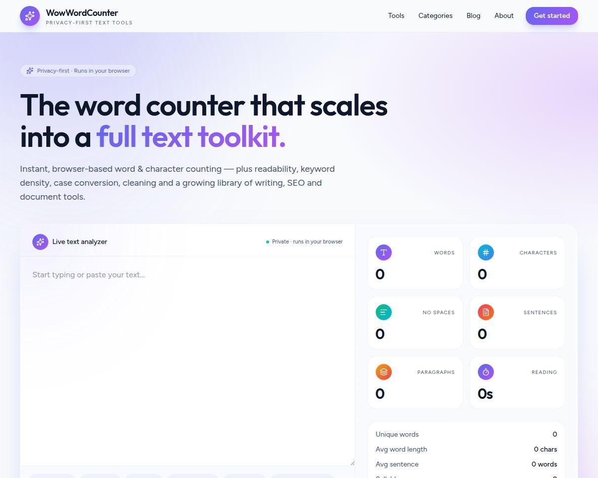WOW Word Counter