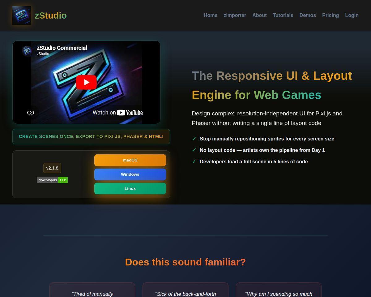 zStudio Screenshot
