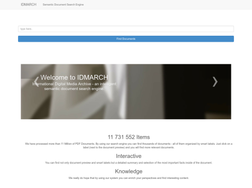 IDMARCH - Document Search Engine