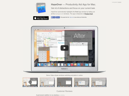 HazeOver for Mac
