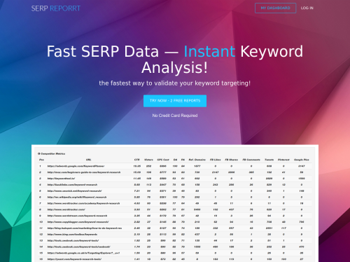SERP Reporrt