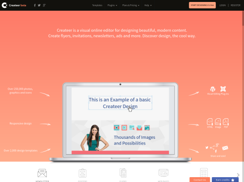 Createer - Discover Design, The Cool Way. Design. Redesigned.